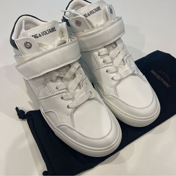 Zadig & Voltaire logo-print touch-strap sneakers NEW  Size 41 - Picture 11 of 14